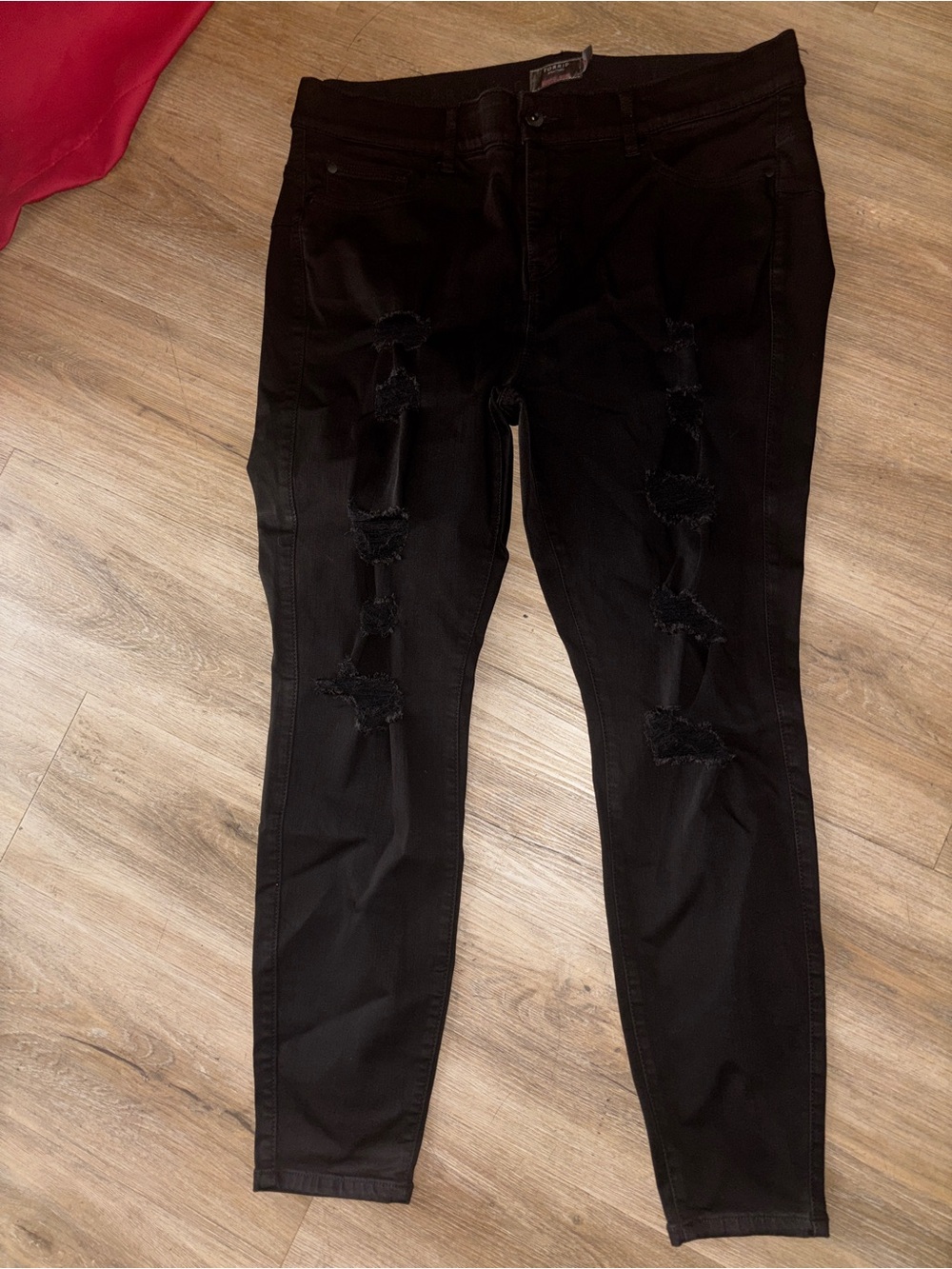 torrid Black Ripped Skinny Jeans